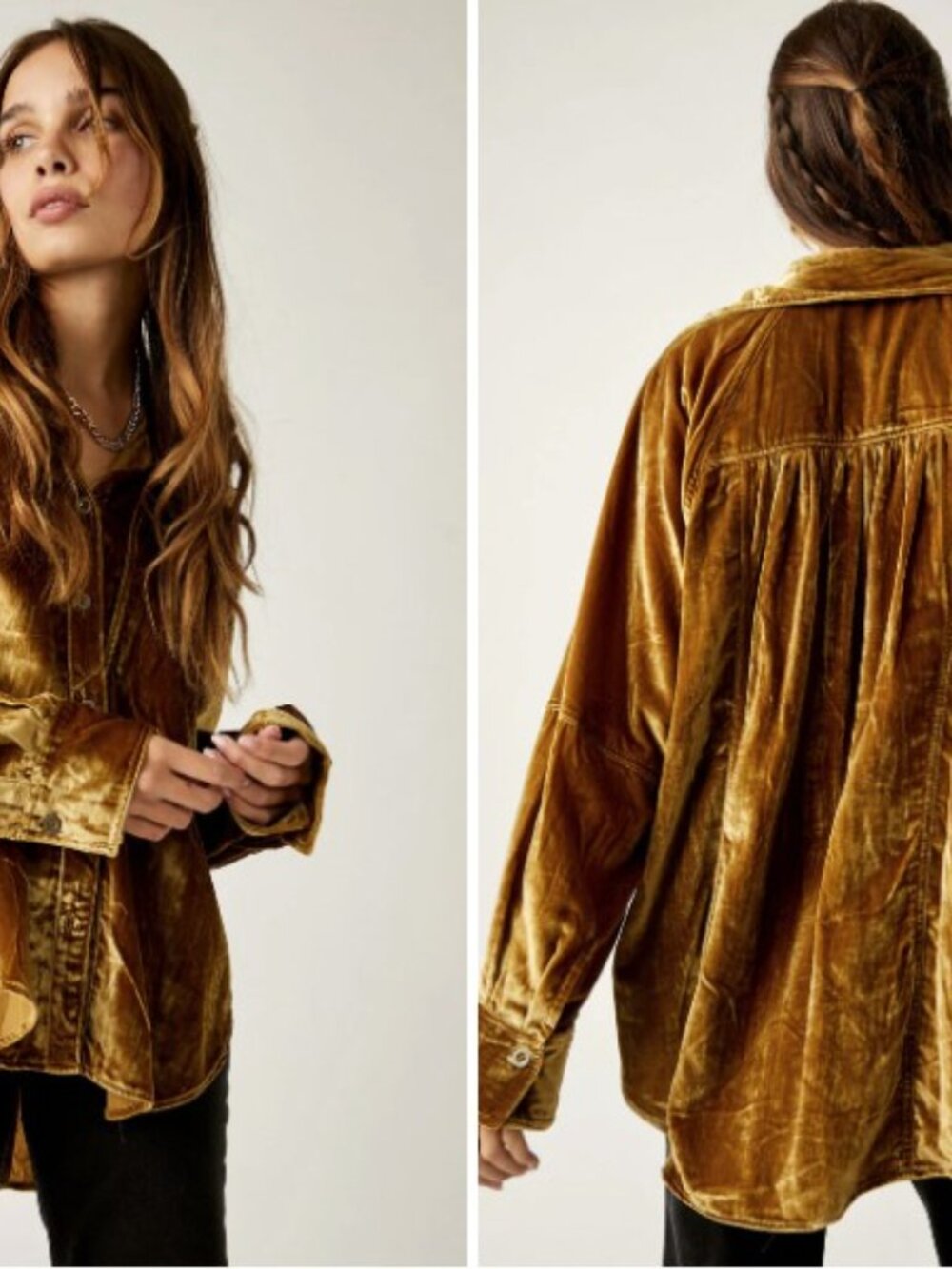 Free People Velvet Knight Skies in Terra Cotta ( M )